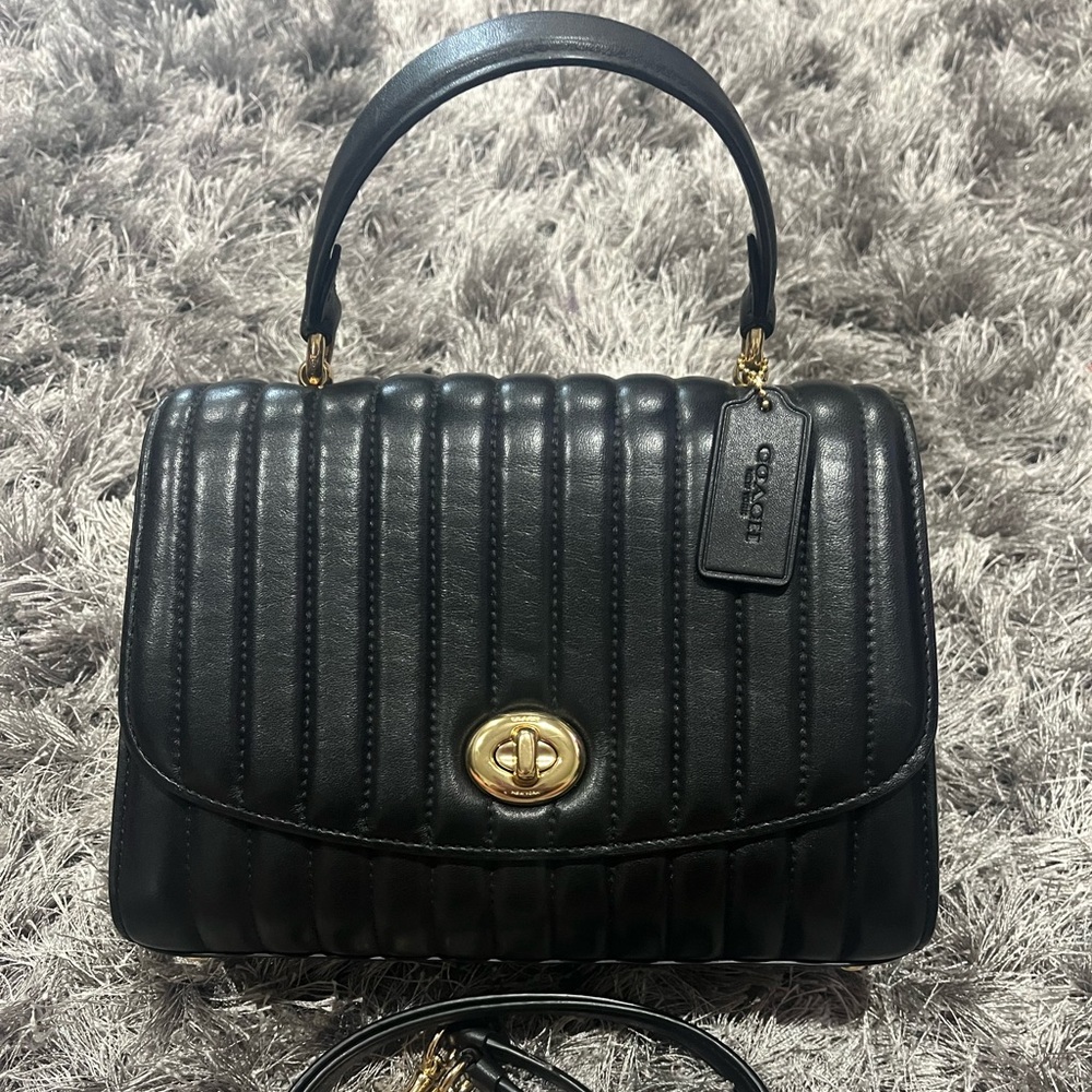 Coach Tilly Linear Quilted Handbag